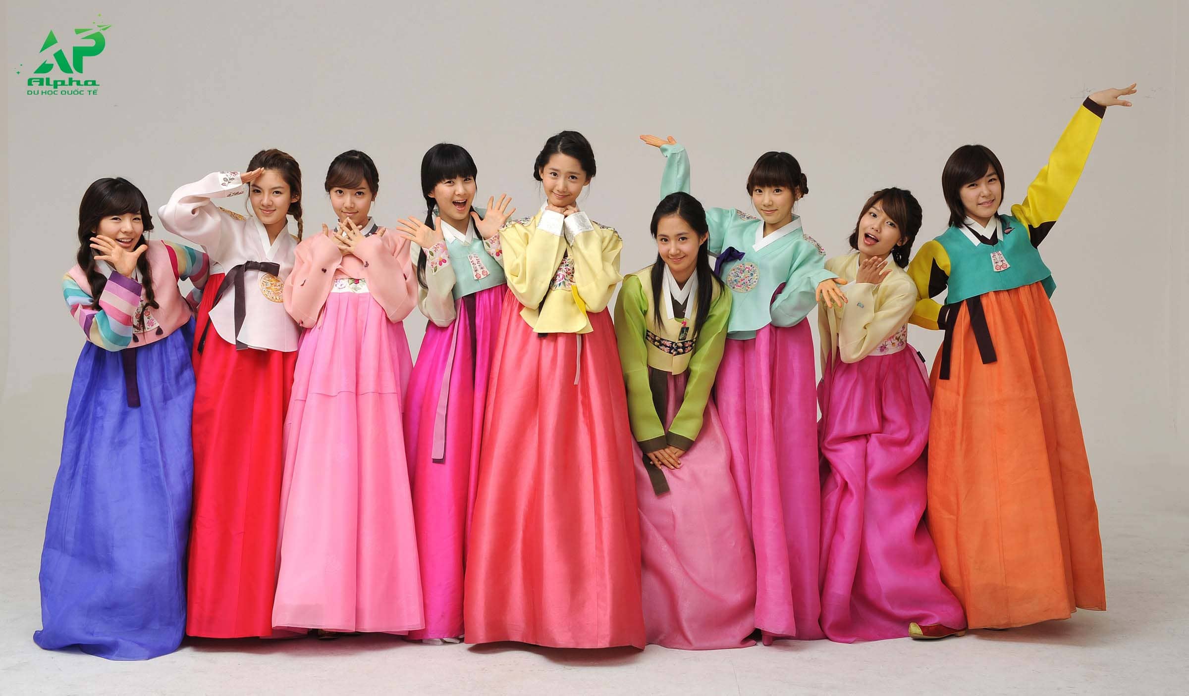 Hanbok có đa dạng màu sắc khác nhau
