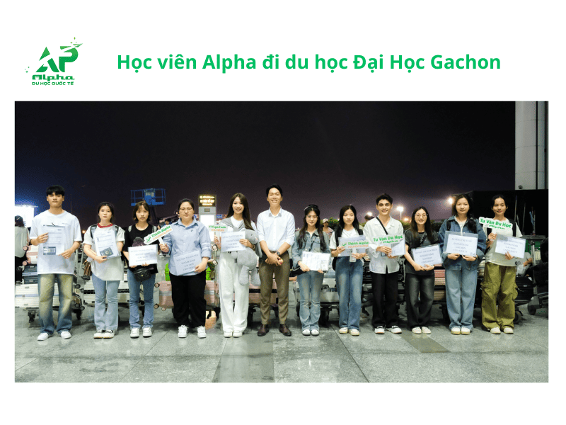 Alpha tiễn học viên đi du học Đại Học Gachon Hàn Quốc