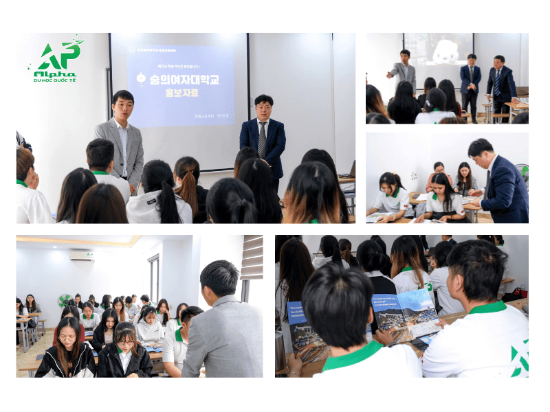 Soongeui Women’s University giao lưu cùng học sinh tại trung tâm du học Alpha 