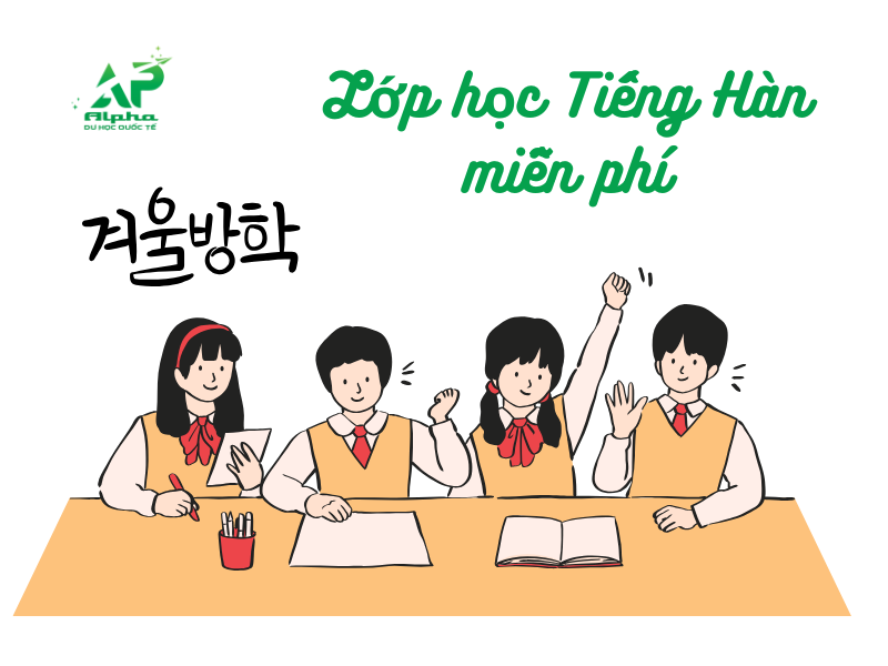 Lớp học tiếng Hàn online miễn phí tại trung tâm Alpha