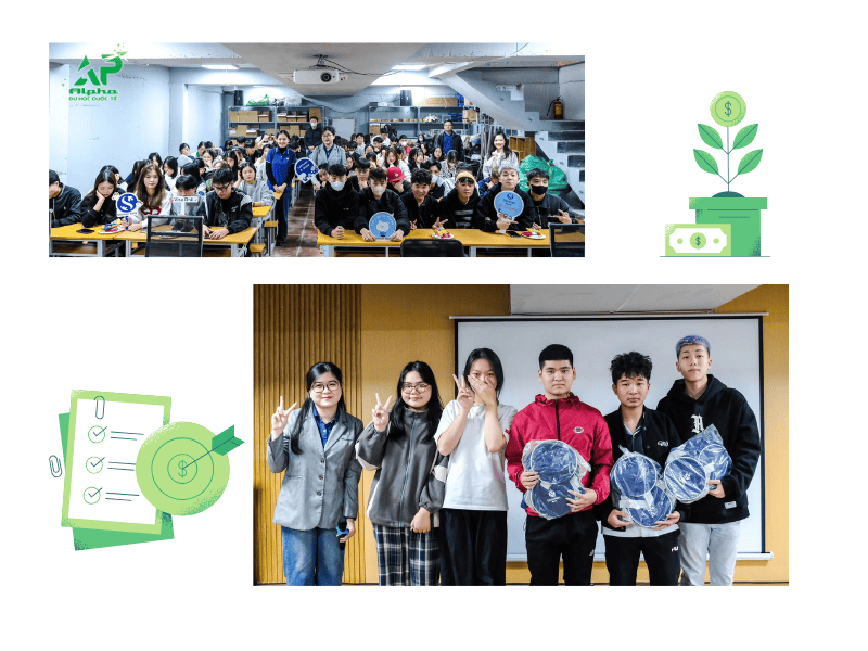 Các bạn học viên Alpha giao lưu cùng Shinhan Bank 