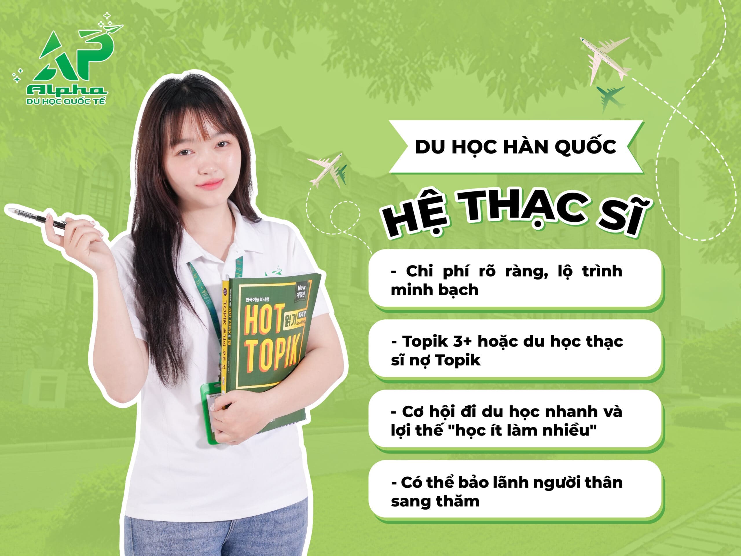 Du Học Hàn Quốc hệ thạc sĩ D2-3 