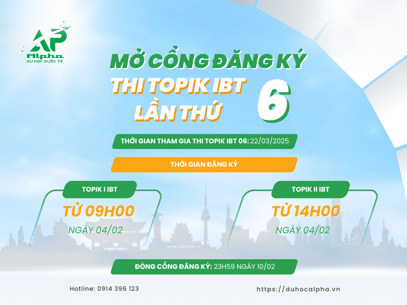Lịch đăng ký Thi Topik IBT trên máy tính và hướng dẫn chi tiết