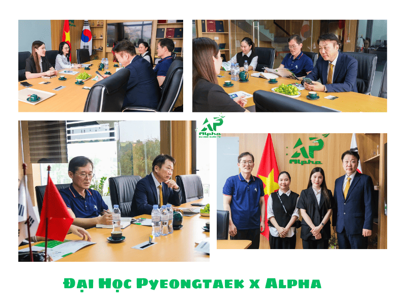 Trung tâm Du Học Alpha làm việc cùng Đại Học Pyeongtaek Hàn Quốc