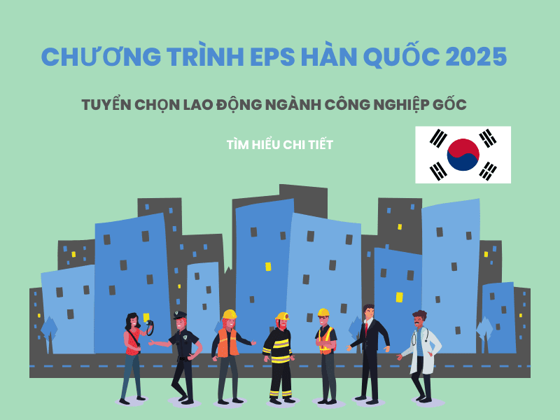 Chương Trình EPS Hàn Quốc 2025: Tuyển Chọn Lao Động Ngành Công Nghiệp Gốc Tuyển chọn EPS Hàn Quốc 2025 ngành công nghiệp gốc 1000 chỉ tiêu