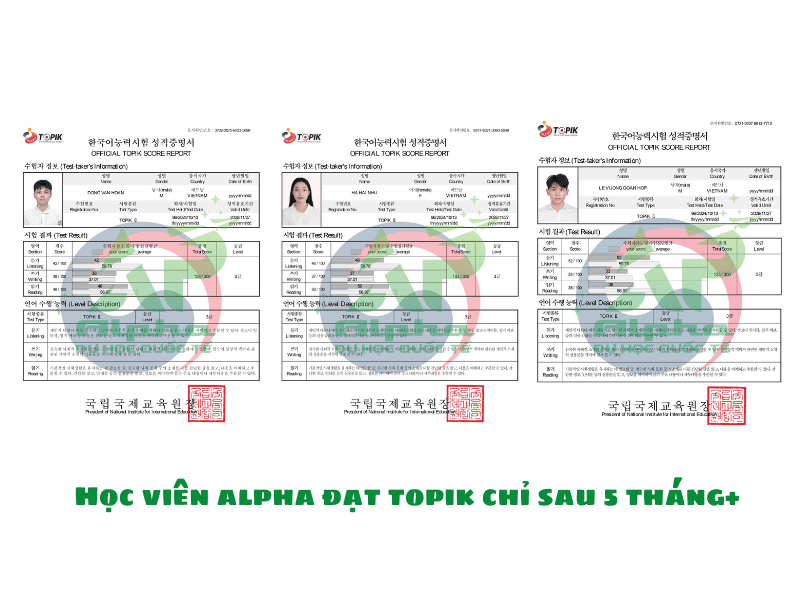 Học viên Alpha đạt Topik 3 chỉ trong 5 tháng học tập 