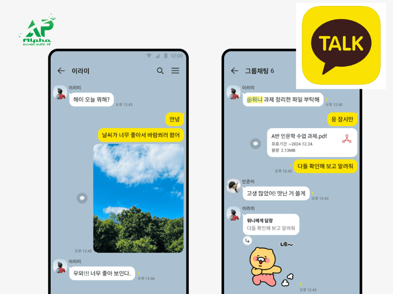 Ứng dụng du học sinh Hàn Quốc cần có - top 1 Kakao Talk 