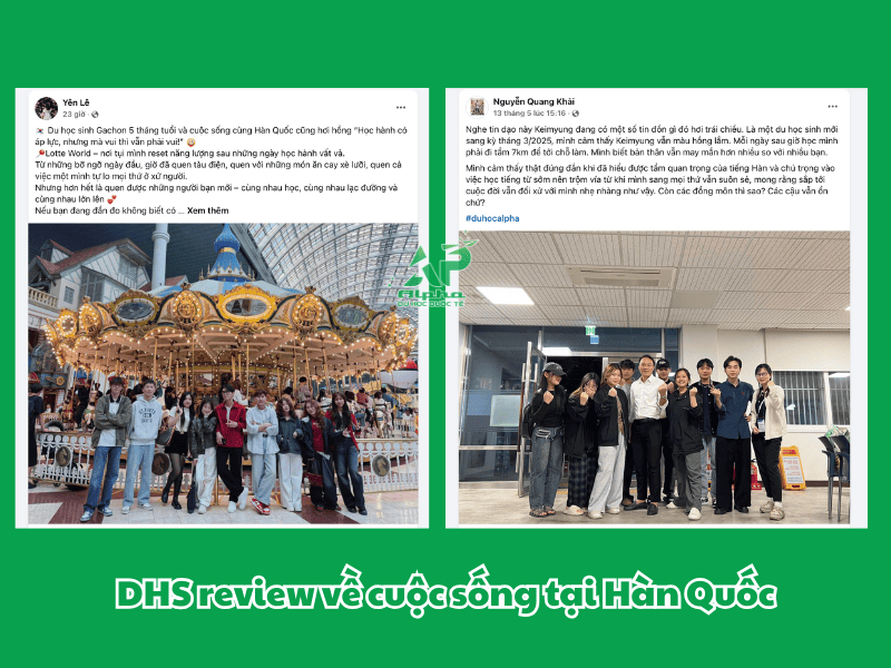 Review về cuộc sống tại Hàn Quốc của du học sinh Việt