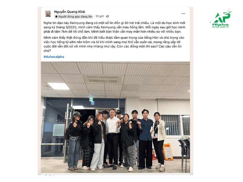 Du học sinh Hàn Quốc chia sẻ về tình hình việc làm thêm
