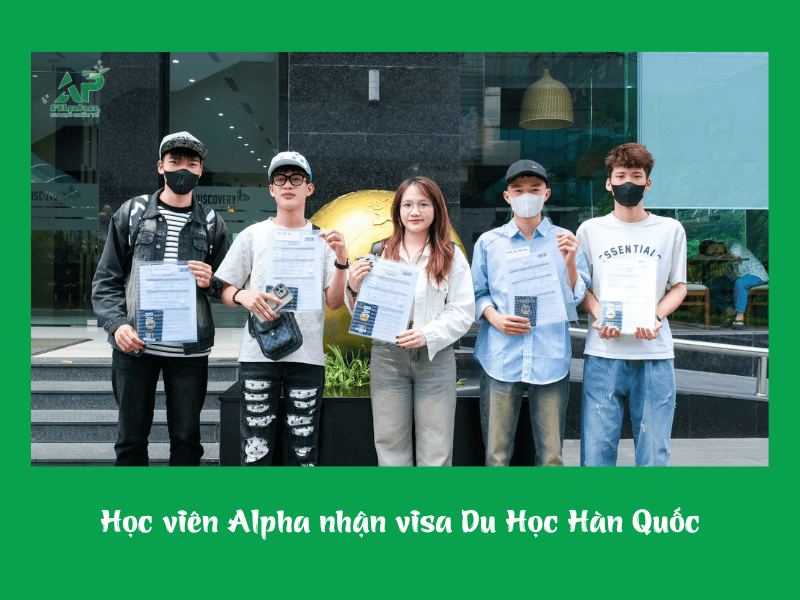 Học viên Alpha đi nhận visa Du Học Hàn Quốc