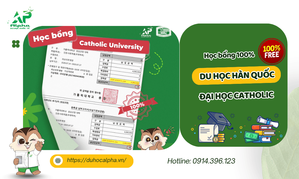 Đại Học Catholic Hàn Quốc trao học bổng 100% cho 16 học viên Alpha