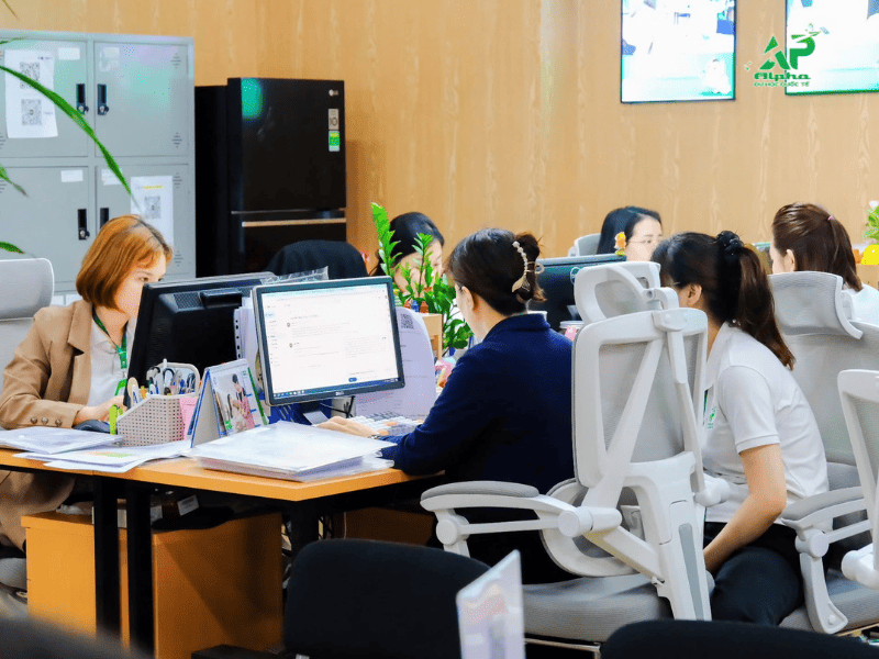 Phòng xử lý hồ sơ Du Học Hàn Quốc tại Alpha