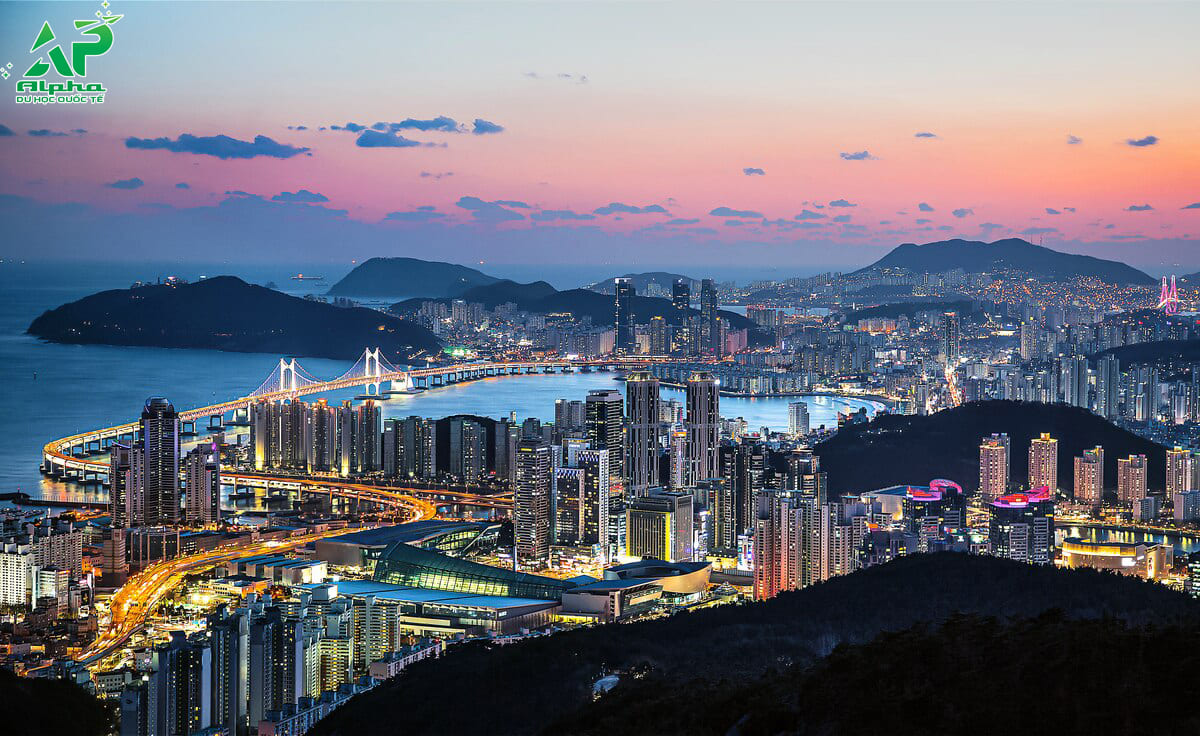 Thành phố Busan nhìn từ trên cao