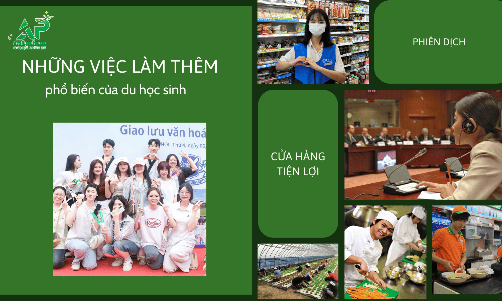 Những công việc làm thêm phổ biến cho du học sinh Hàn Quốc