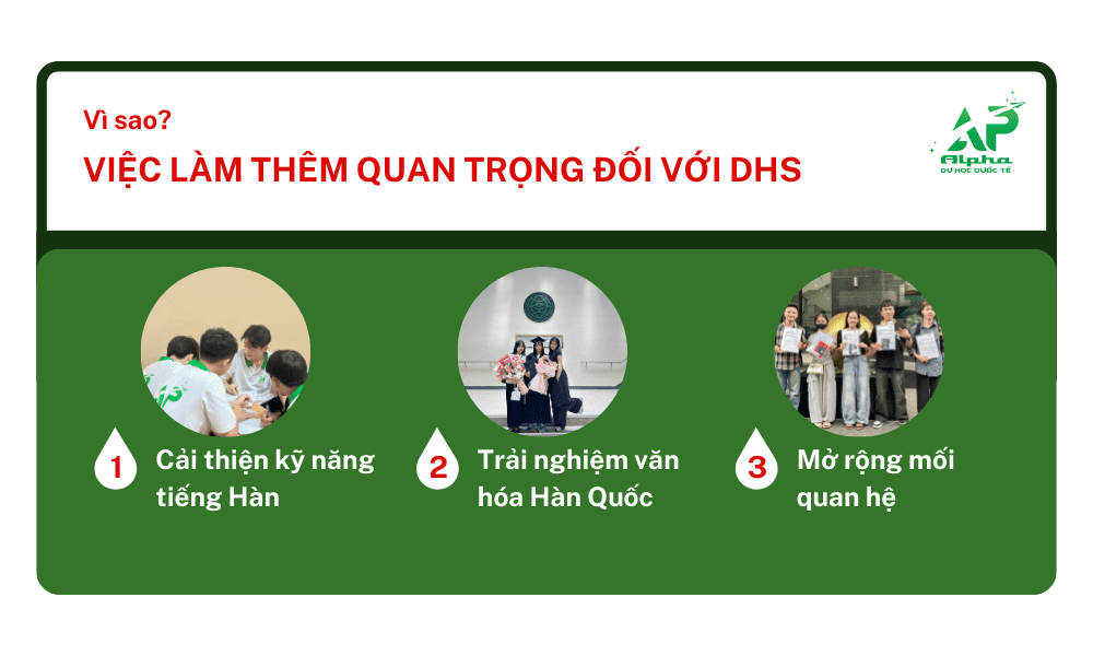 Những lợi ích làm thêm với du học sinh Hàn Quốc