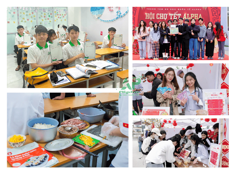 Các bạn học viên tại Trung tâm Du Học Alpha