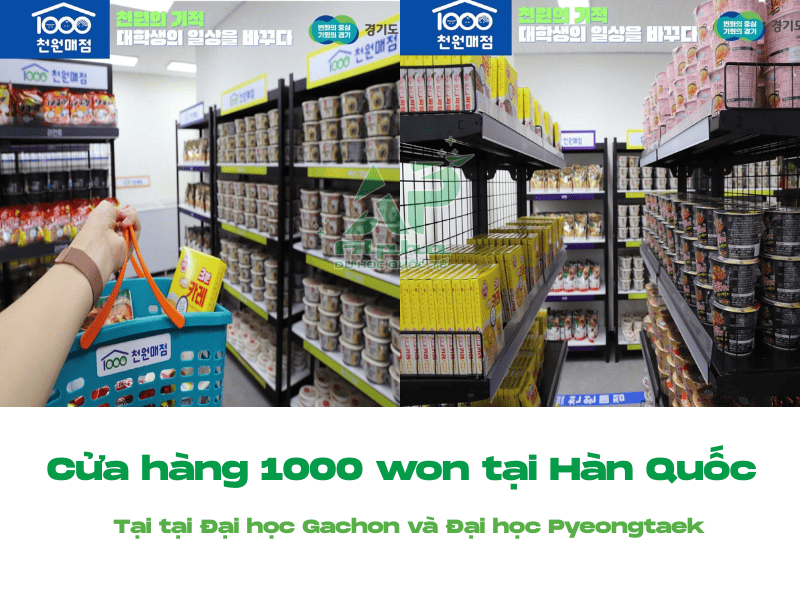 Cửa Hàng 1000 won đầu tiên tại Hàn Quốc 