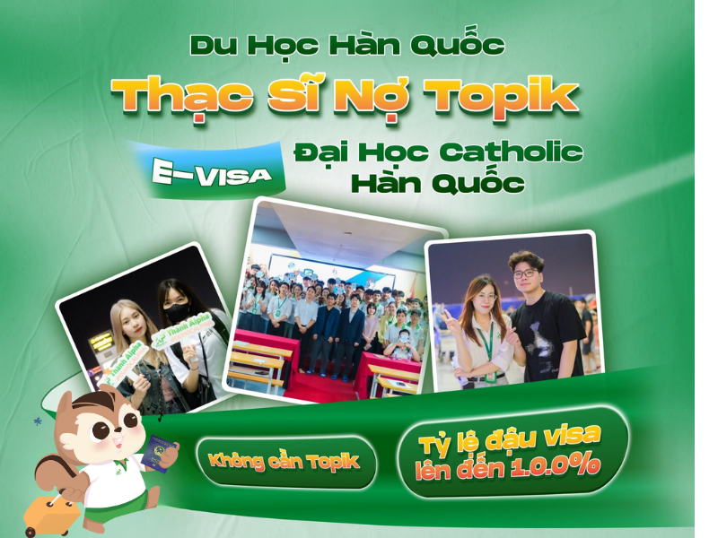 Chương trình Du Học Hàn Quốc hệ thạc sĩ nợ Topik