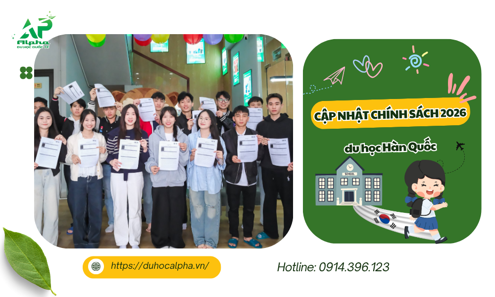Cập nhật chính sách mới về du học Hàn Quốc 2026 Cập nhật chính sách mới về du học Hàn Quốc 2026