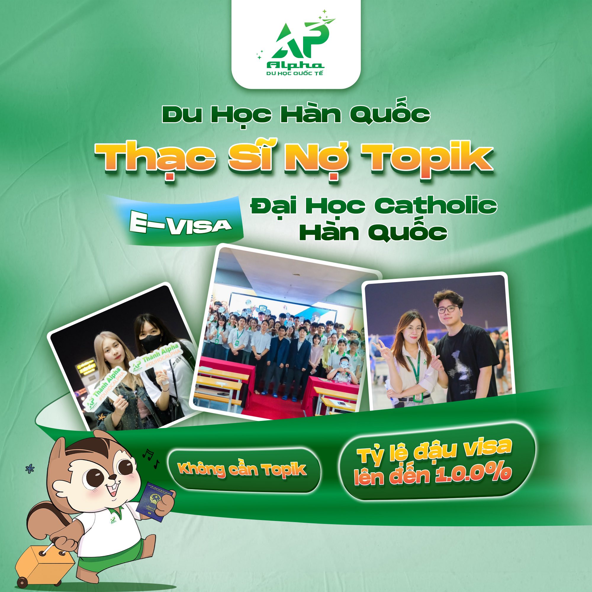 Du học Hàn Quốc hệ Thạc sĩ nợ Topik