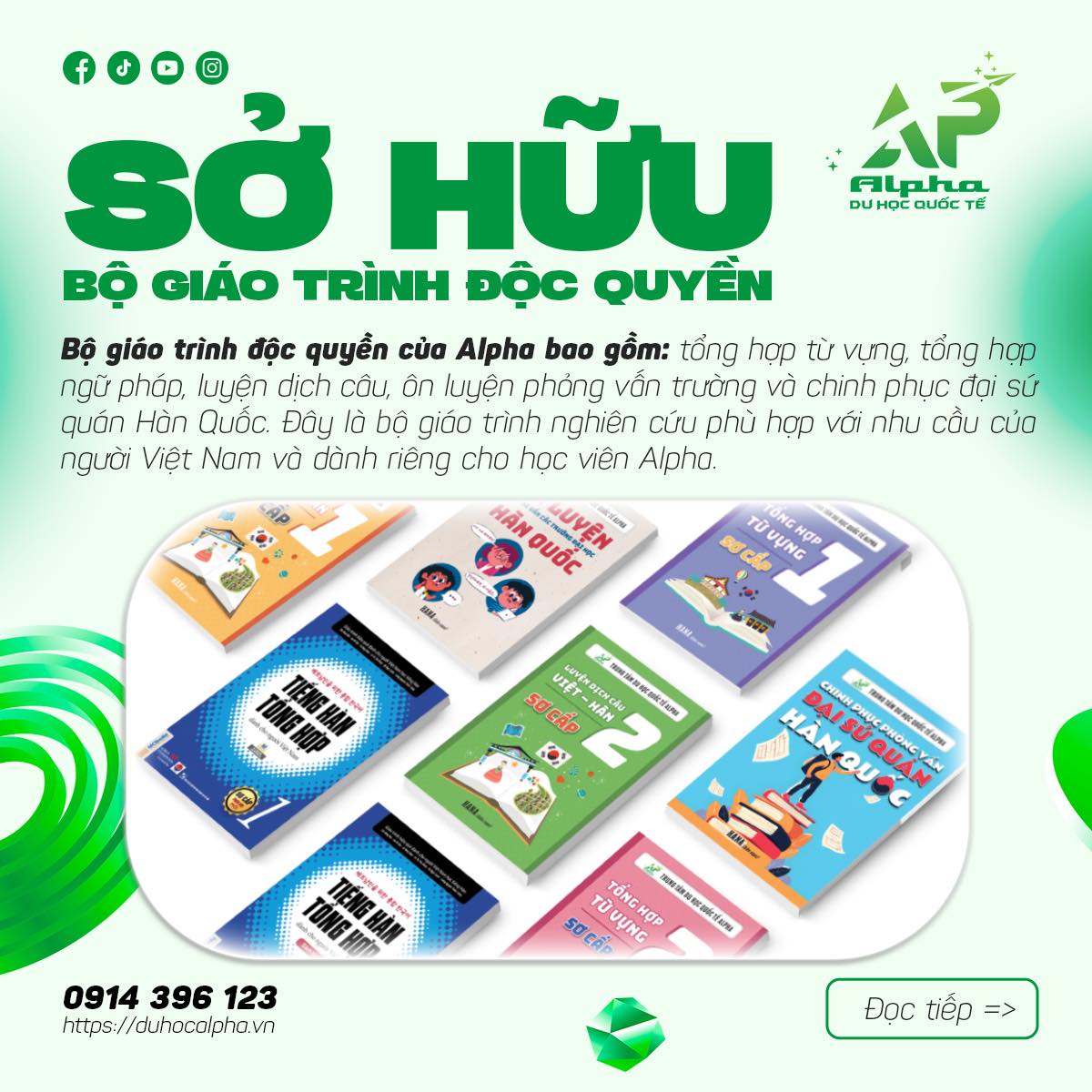 Giáo trình độc quyền tại Alpha