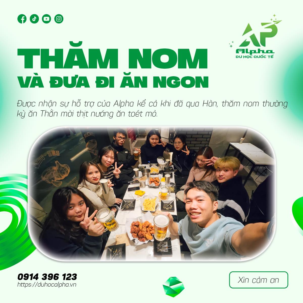 Hoạt động thăm nom các du học sinh thường xuyên