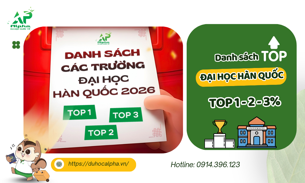 Danh sach dai hoc han quoc