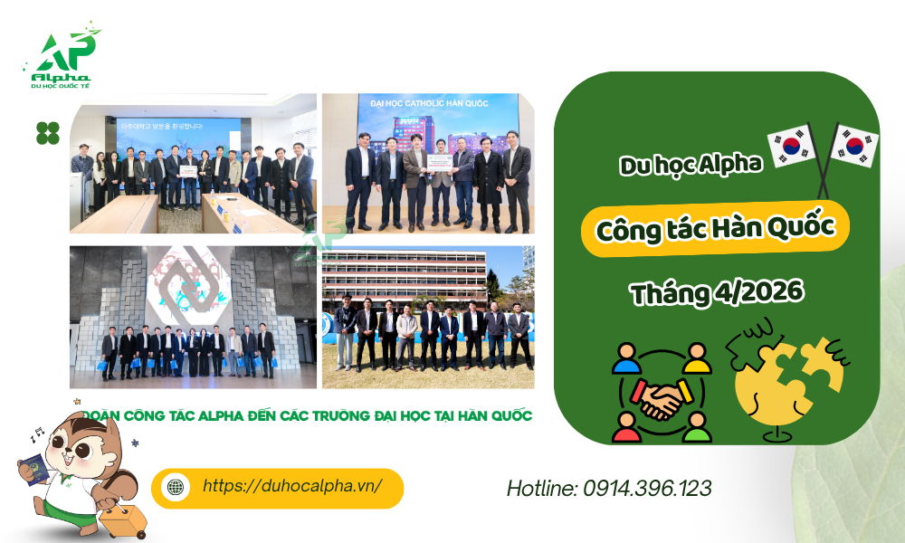 Du hoc Alpha cong tac han quoc