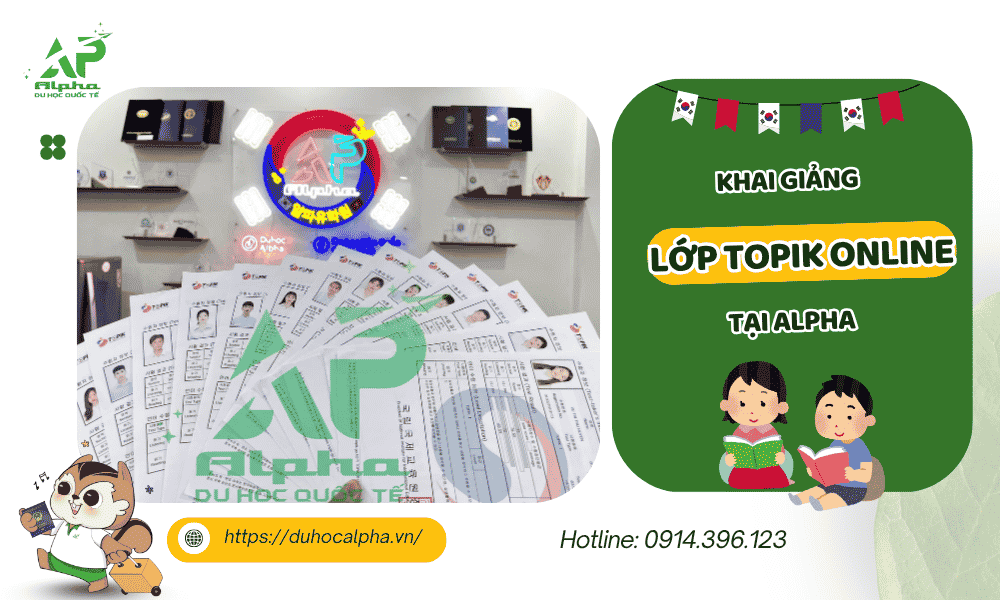 Khai giảng lớp TOPIK online tại Du học Alpha